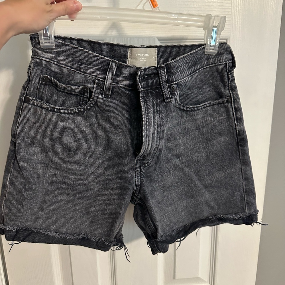 Everlane High Rise Jean shorts